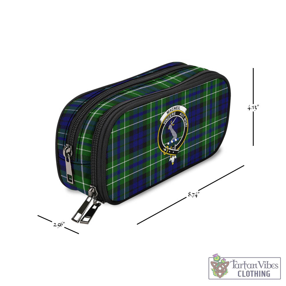 Tartan Vibes Clothing MacNeil of Colonsay Modern Tartan Pen and Pencil Case with Family Crest