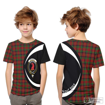 MacNicol (McNicol) Tartan Kid T-Shirt with Family Crest Circle Style Youth XL Size14 - Tartan Vibes Clothing