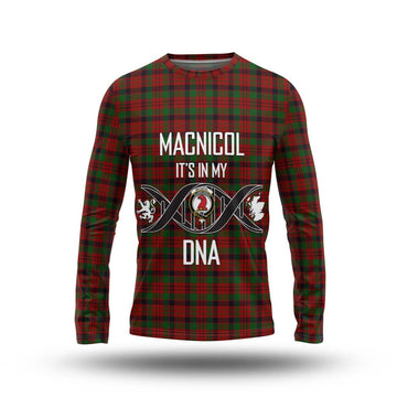 MacNicol (McNicol) Tartan Long Sleeve T-Shirt with Family Crest DNA In Me Style