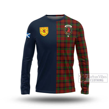 MacNicol (McNicol) Tartan Long Sleeve T-Shirt Alba with Scottish Lion Royal Arm Half Style