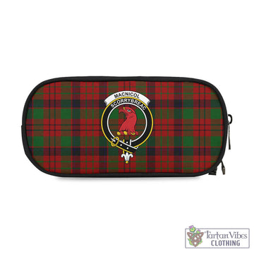 MacNicol (McNicol) Tartan Pen and Pencil Case with Family Crest