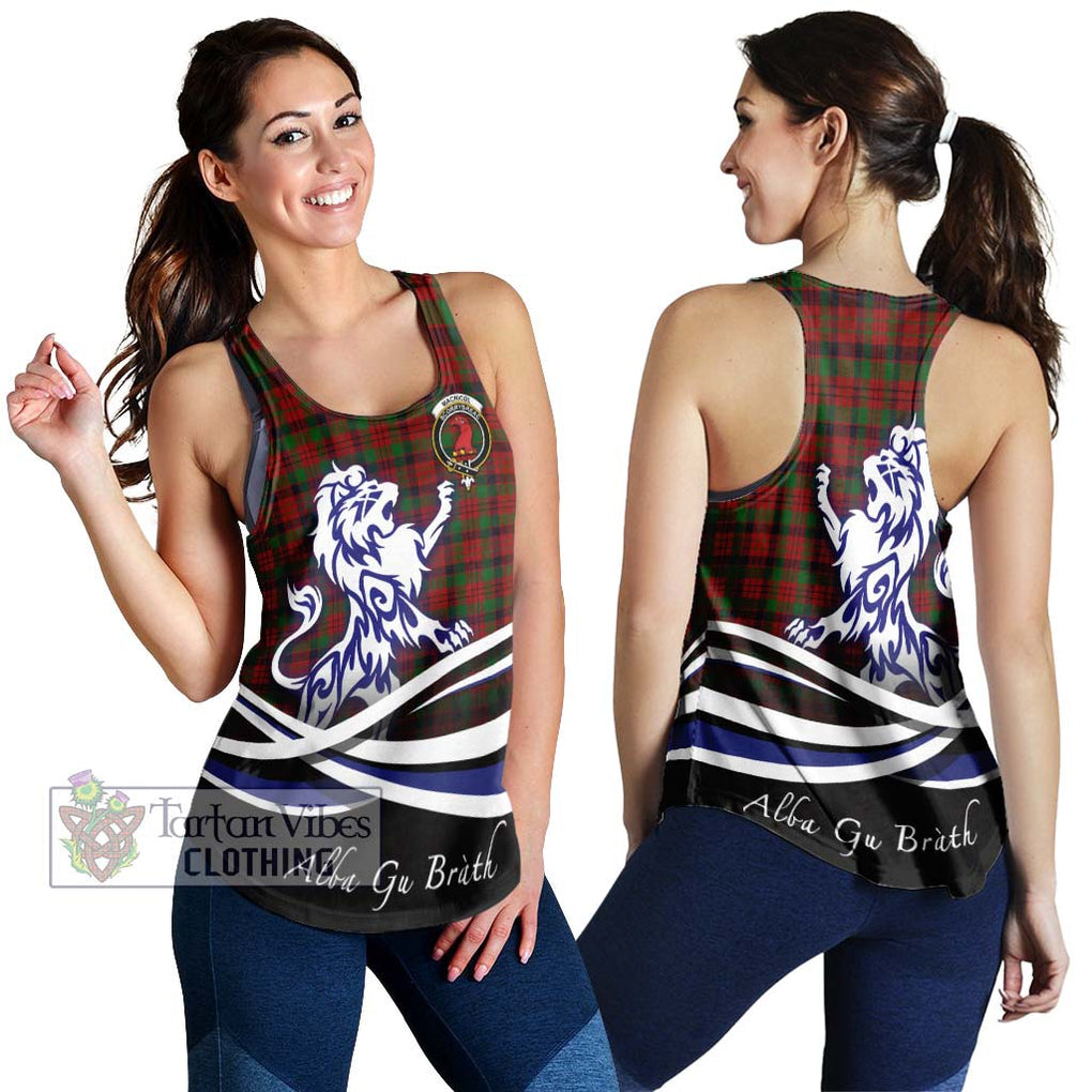 MacNicol (McNicol) Tartan Women's Racerback Tanks with Alba Gu Brath Regal Lion Emblem 4XL - Tartanvibesclothing Shop