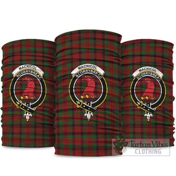 MacNicol (McNicol) Tartan Neck Gaiters, Tartan Bandanas, Tartan Head Band with Family Crest