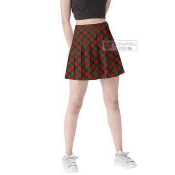 MacNicol (McNicol) Tartan Women's Plated Mini Skirt Cross Style