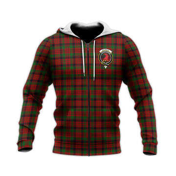 MacNicol (McNicol) Tartan Knitted Hoodie with Family Crest