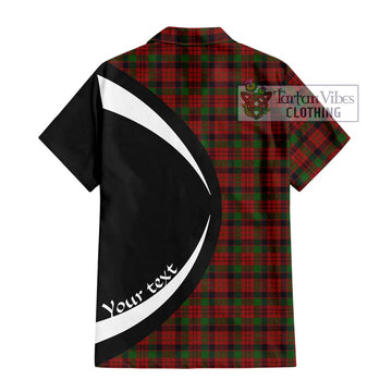 MacNicol (McNicol) Tartan Short Sleeve Button Up with Family Crest Circle Style