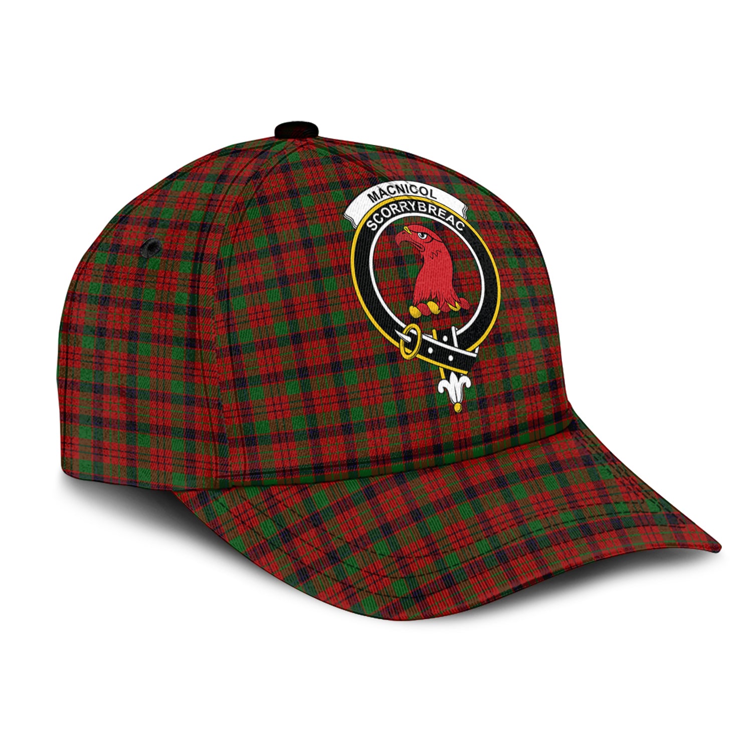 MacNicol (McNicol) Tartan Classic Cap with Family Crest - Tartan Vibes Clothing