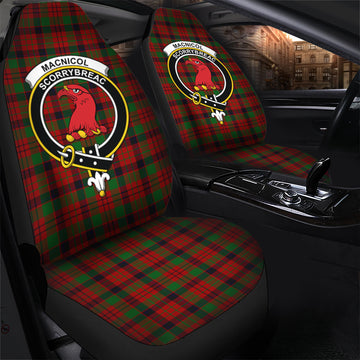 MacNicol (McNicol) Tartan Car Seat Cover with Family Crest - Tartan Vibes Clothing