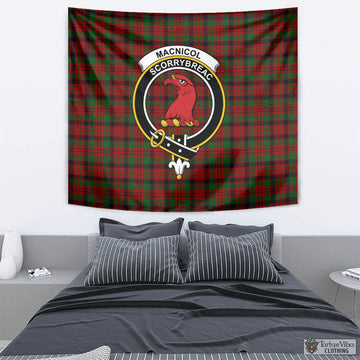 MacNicol (McNicol) Tartan Tapestry Wall Hanging and Home Decor for Room with Family Crest