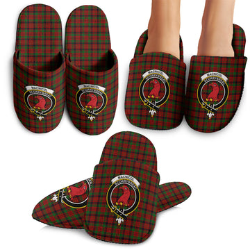 MacNicol (McNicol) Tartan Home Slippers with Family Crest