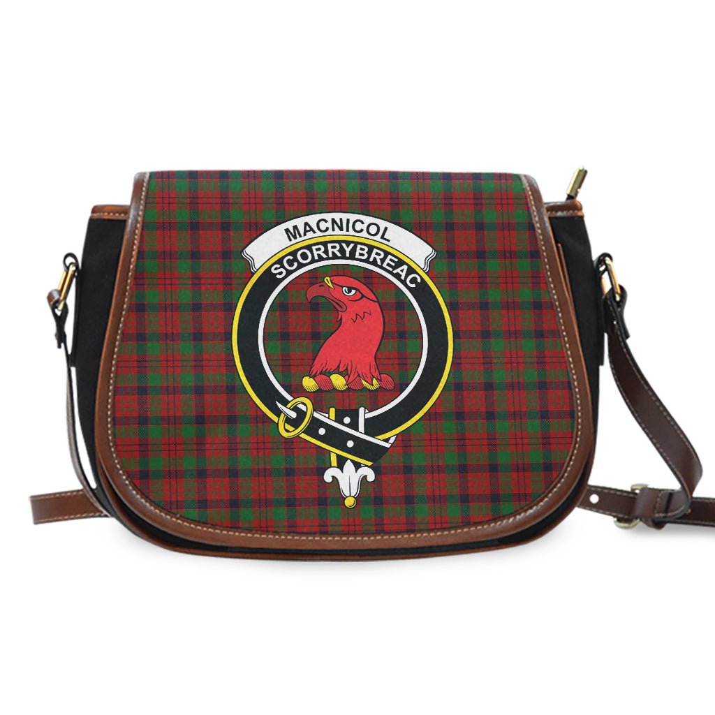 MacNicol (McNicol) Tartan Saddle Bag with Family Crest - Tartan Vibes Clothing