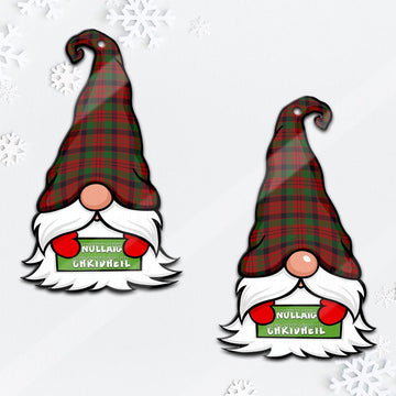 MacNicol (McNicol) Gnome Christmas Ornament with His Tartan Christmas Hat