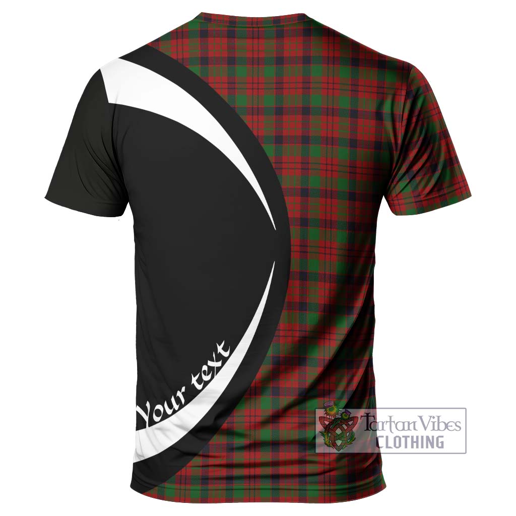 Tartan Vibes Clothing MacNicol Tartan T-Shirt with Family Crest Circle Style