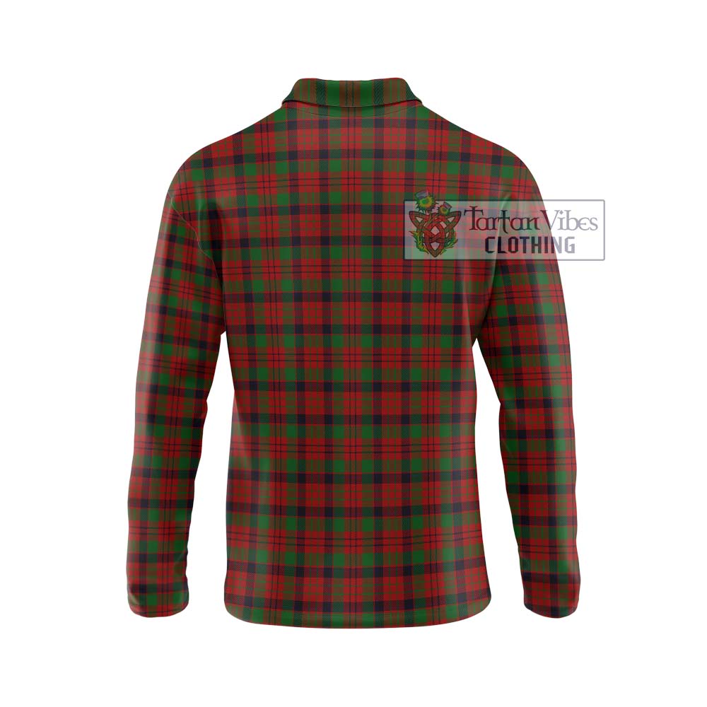 MacNicol (McNicol) Tartan Long Sleeve Polo Shirt with Family Crest DNA In Me Style - Tartanvibesclothing Shop