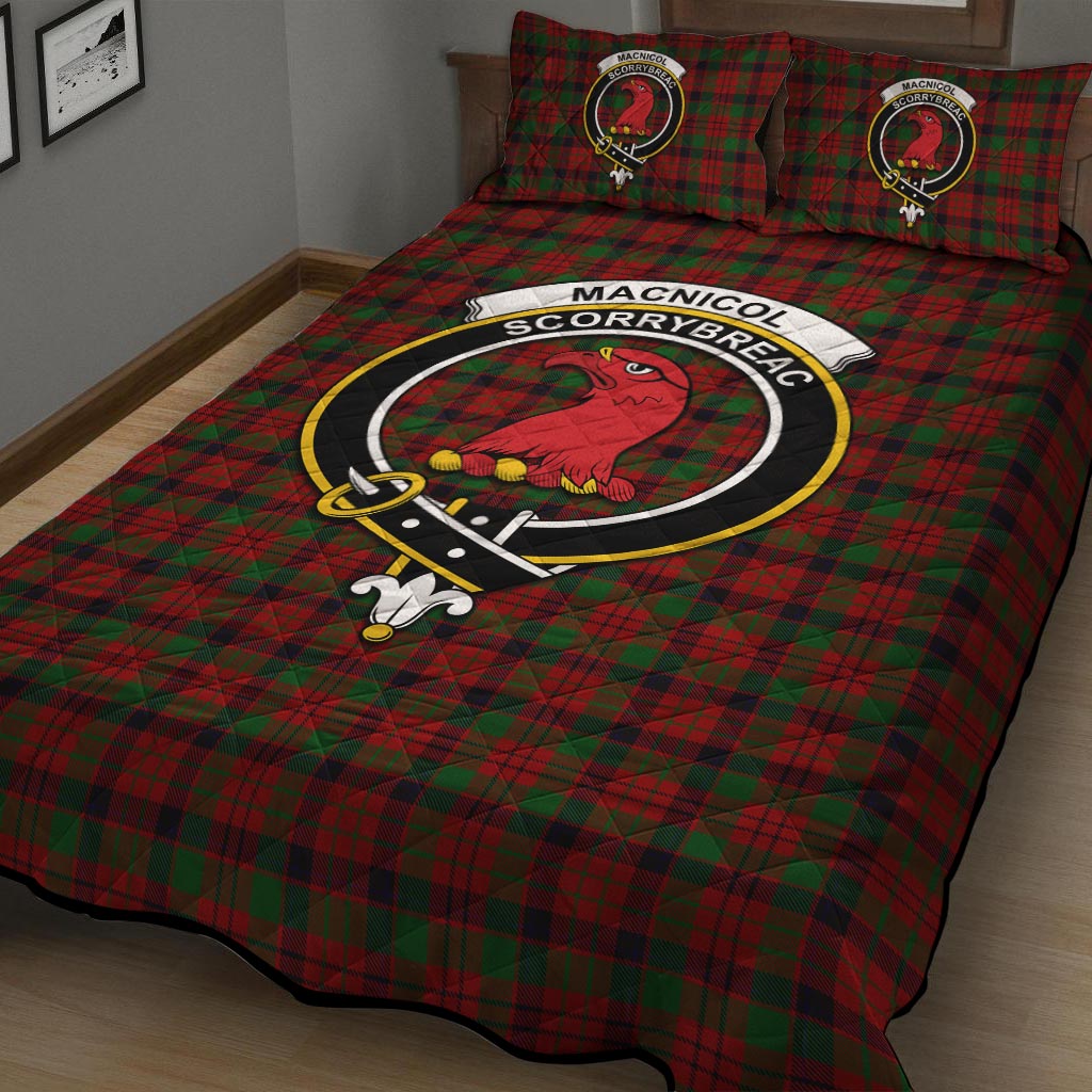 MacNicol (McNicol) Tartan Quilt Bed Set with Family Crest - Tartan Vibes Clothing