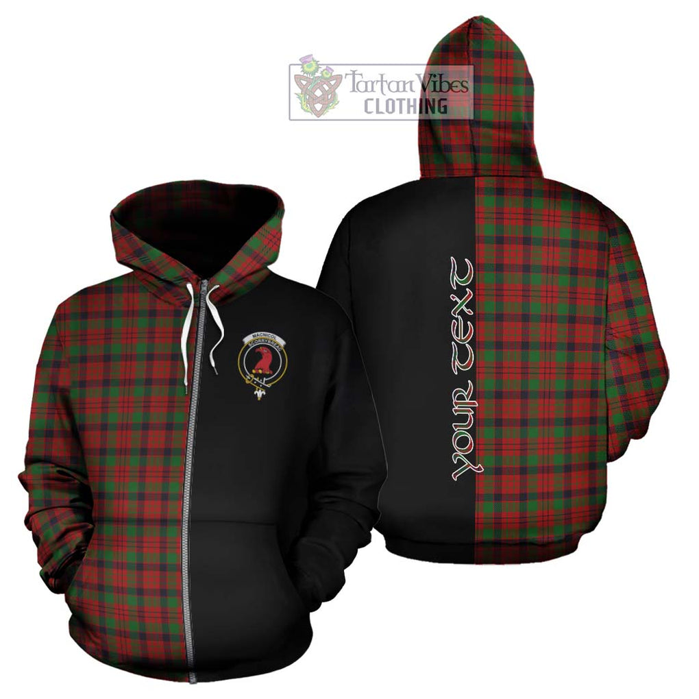 MacNicol (McNicol) Tartan Hoodie with Family Crest and Half Of Me Style - Tartanvibesclothing Shop