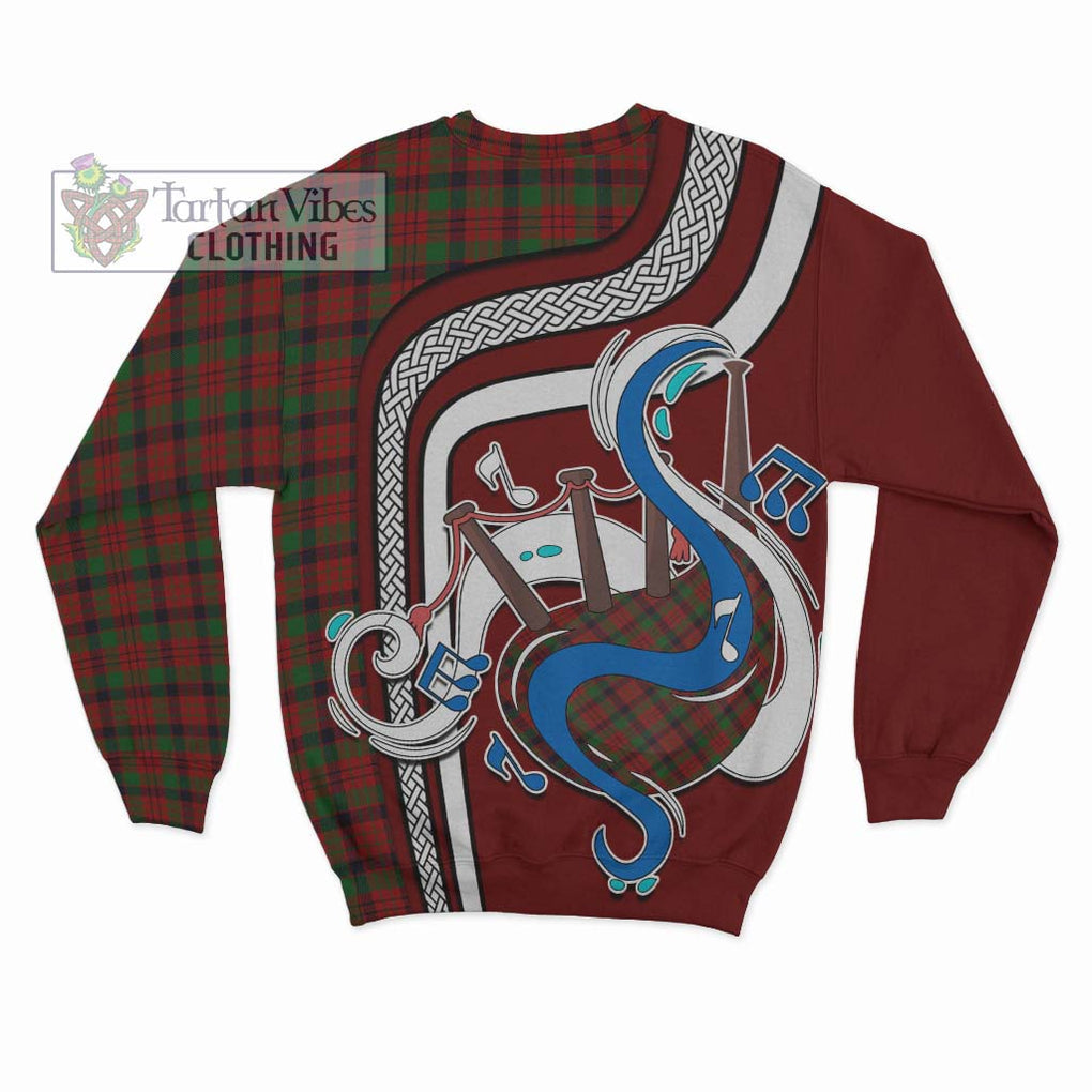 Tartan Vibes Clothing MacNicol Tartan Sweatshirt with Epic Bagpipe Style