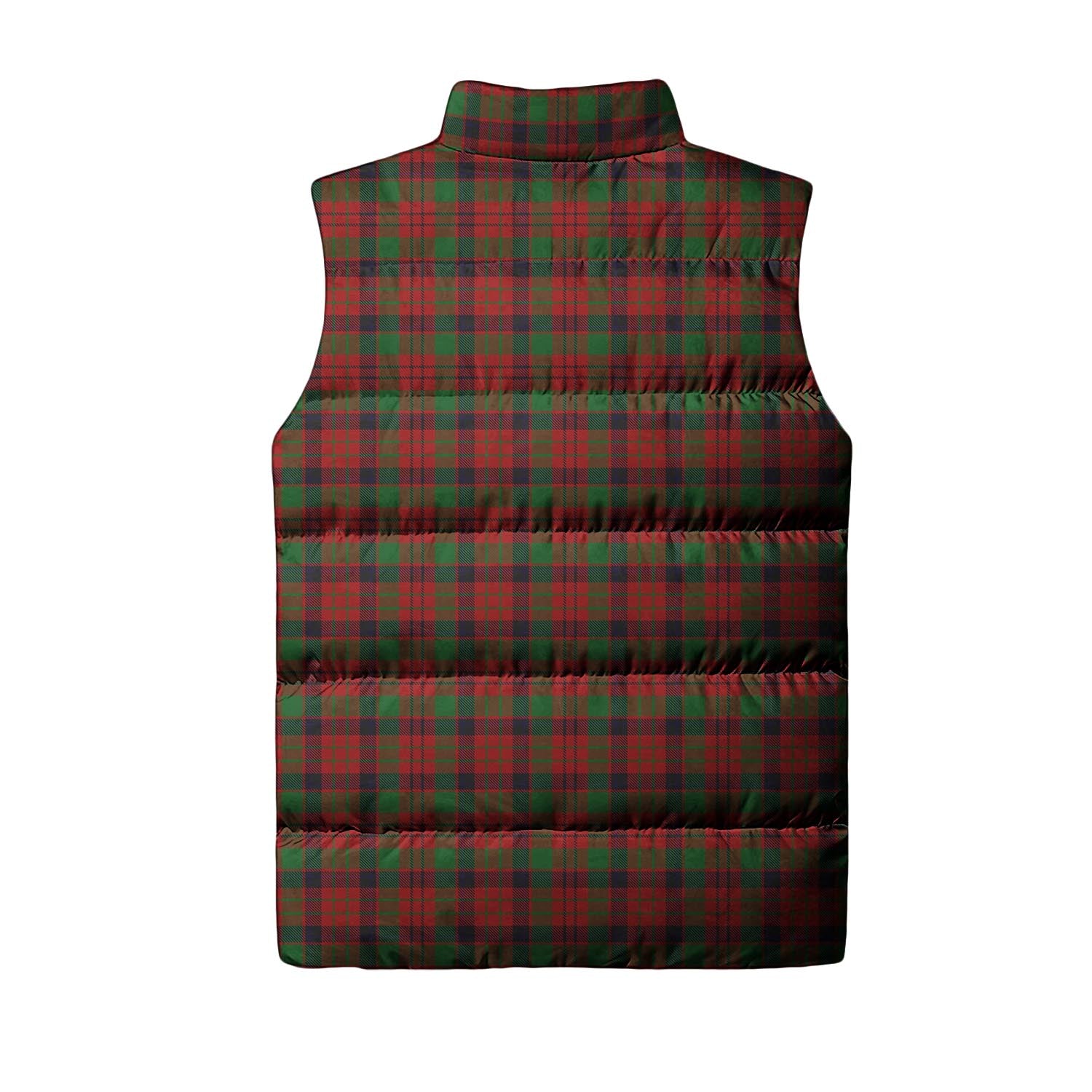 MacNicol Tartan Sleeveless Puffer Jacket with Family Crest - Tartanvibesclothing