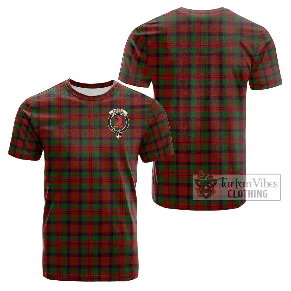 MacNicol (McNicol) Tartan Cotton T-Shirt with Family Crest Kid's Shirt - Tartanvibesclothing Shop