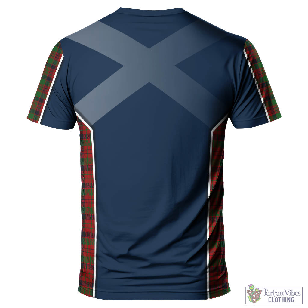 Tartan Vibes Clothing MacNicol Tartan T-Shirt with Family Crest and Scottish Thistle Vibes Sport Style