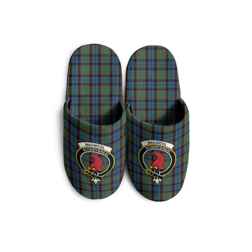 MacNicol Hunting Tartan Home Slippers with Family Crest