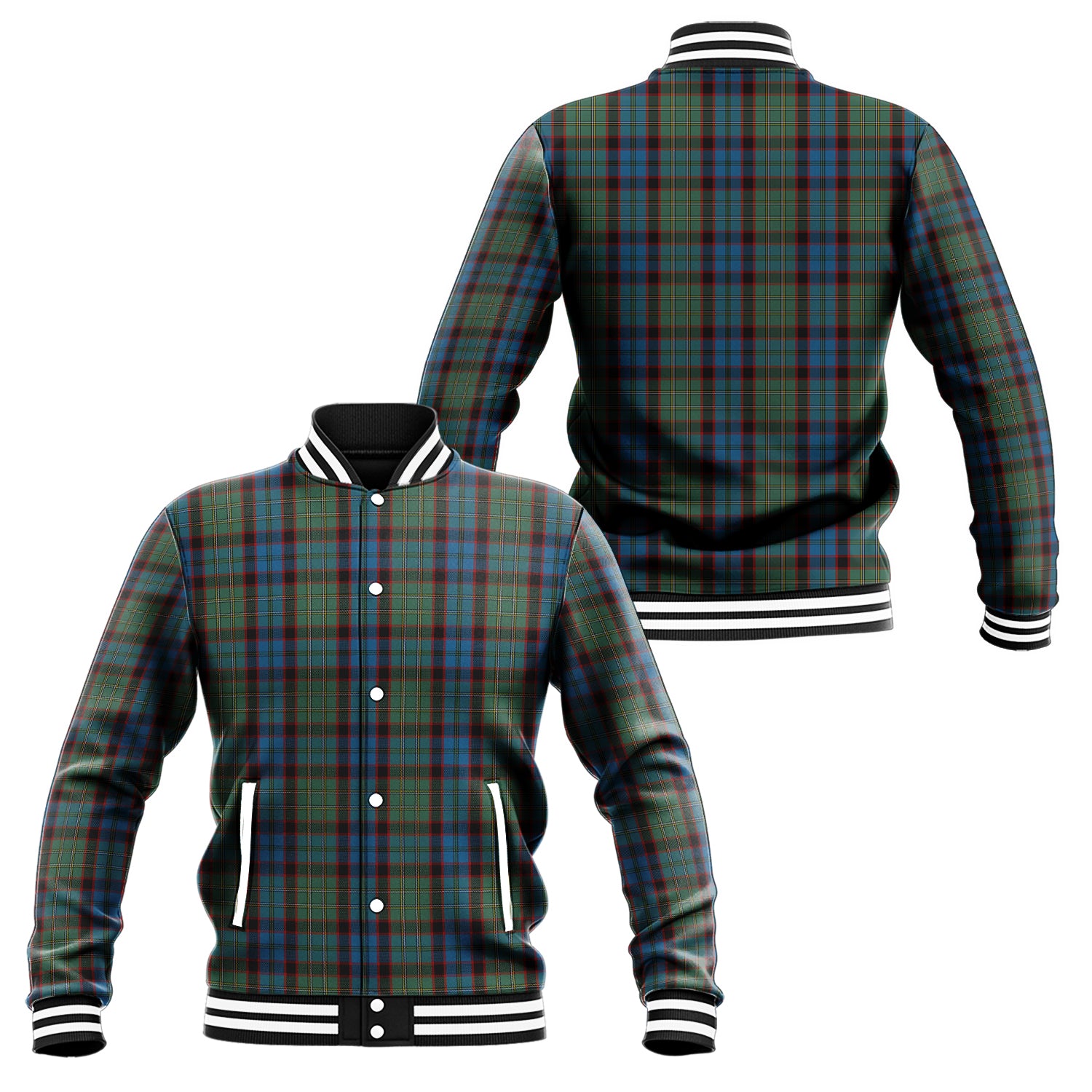 MacNicol Hunting Tartan Baseball Jacket Unisex - Tartan Vibes Clothing