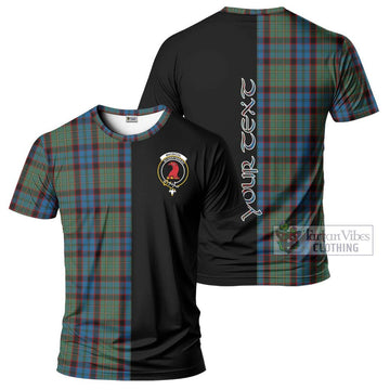 MacNicol Hunting Tartan T-Shirt with Family Crest and Half Of Me Style