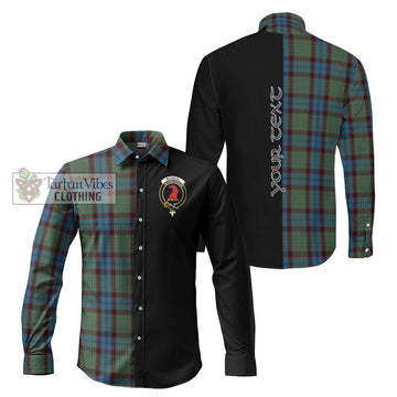 MacNicol Hunting Tartan Long Sleeve Button Shirt with Family Crest and Half Of Me Style