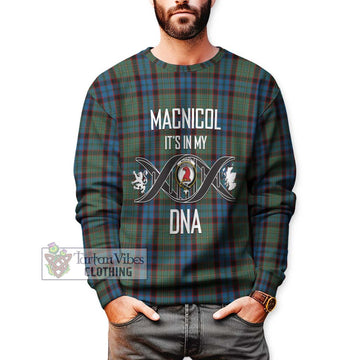 MacNicol Hunting Tartan Sweatshirt with Family Crest DNA In Me Style