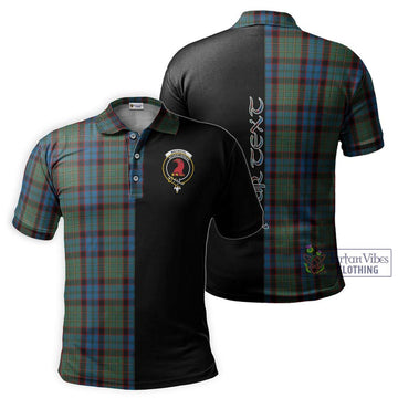 MacNicol Hunting Tartan Polo Shirt with Family Crest and Half Of Me Style