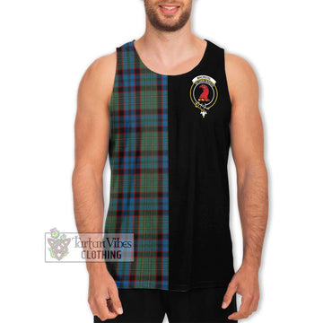 MacNicol Hunting Tartan Men's Tank Top with Family Crest and Half Of Me Style