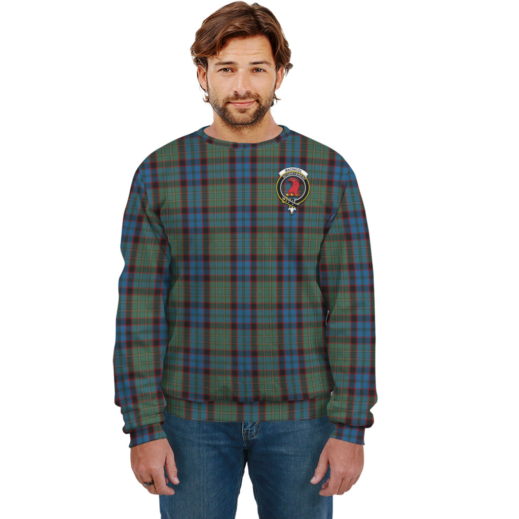 MacNicol Hunting Tartan Sweatshirt with Family Crest Unisex - Tartan Vibes Clothing