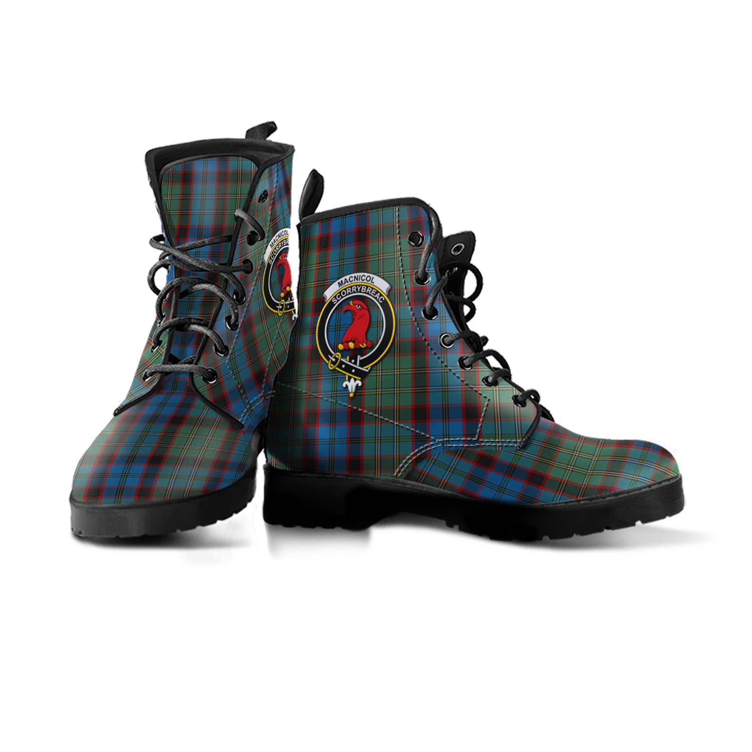 macnicol-hunting-tartan-leather-boots-with-family-crest