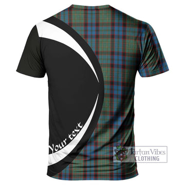 MacNicol Hunting Tartan T-Shirt with Family Crest Circle Style