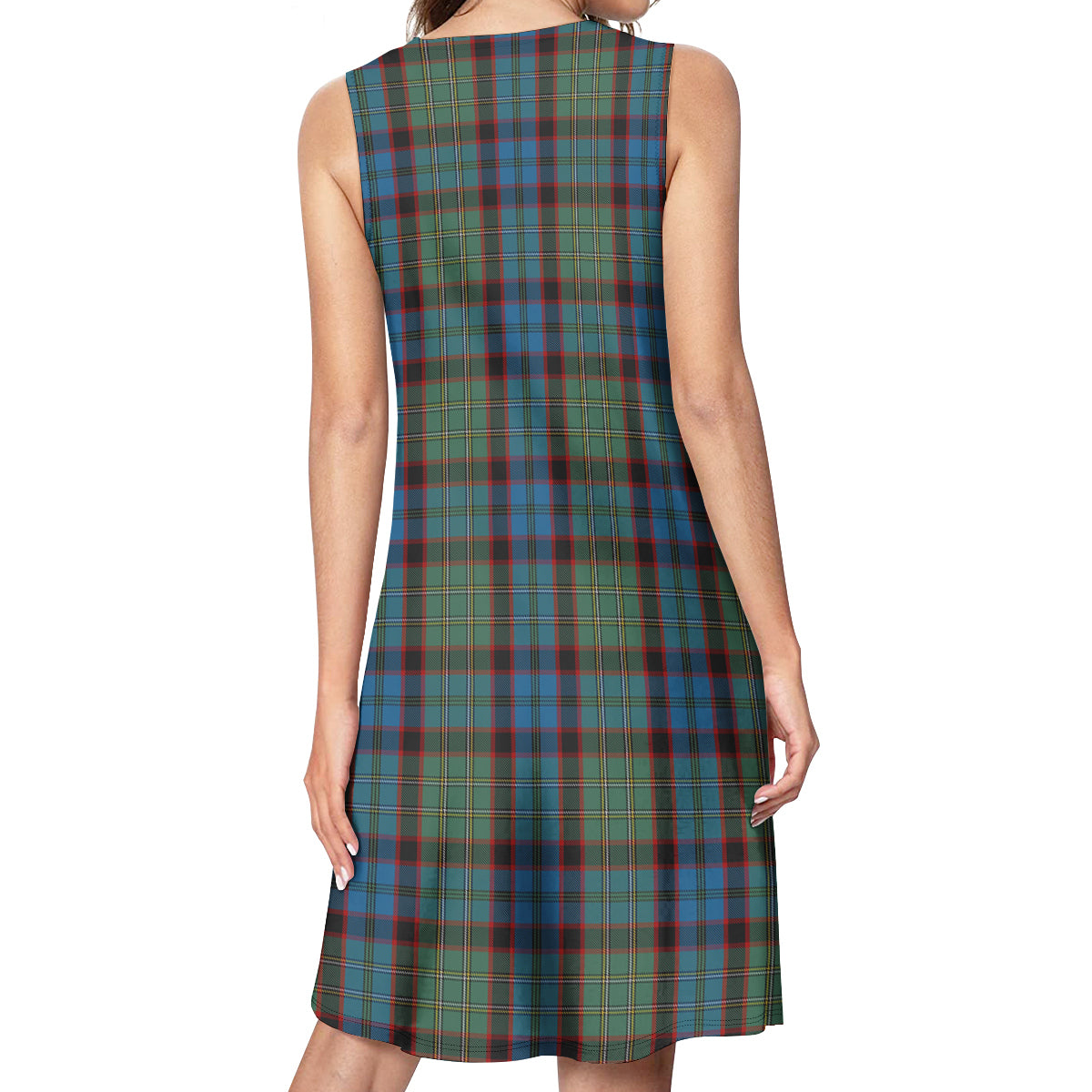 MacNicol Hunting Tartan Womens Casual Dresses - Tartanvibesclothing