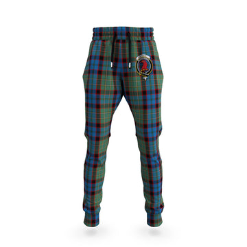 MacNicol Hunting Tartan Joggers Pants with Family Crest