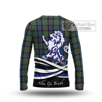 MacNicol Hunting Tartan Long Sleeve T-Shirt with Alba Gu Brath Regal Lion Emblem