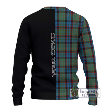 MacNicol Hunting Tartan Ugly Sweater with Family Crest and Half Of Me Style