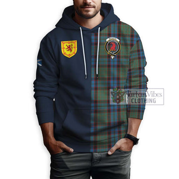 MacNicol Hunting Tartan Hoodie Alba with Scottish Lion Royal Arm Half Style