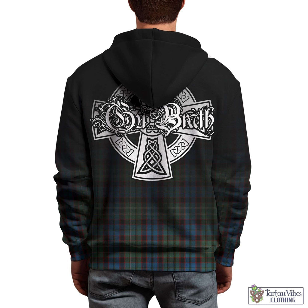 Tartan Vibes Clothing MacNicol Hunting Tartan Hoodie Featuring Alba Gu Brath Family Crest Celtic Inspired