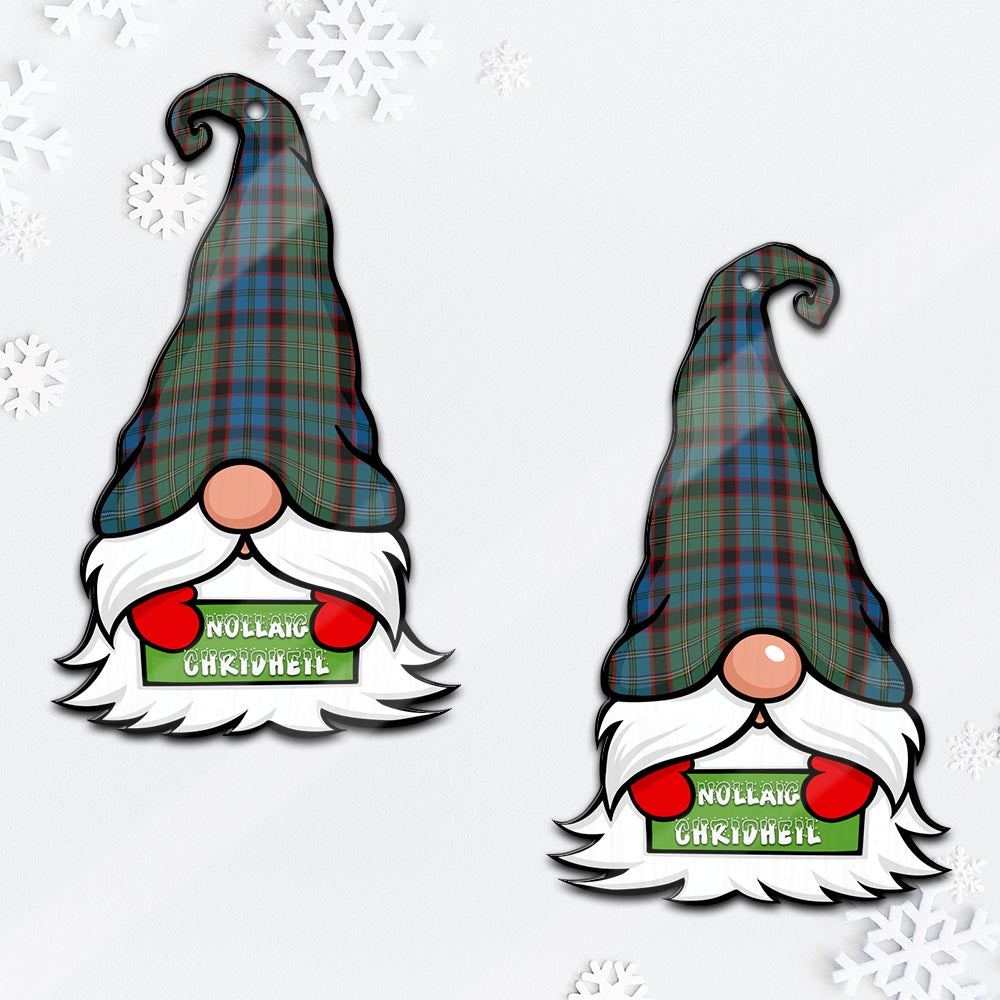 MacNicol Hunting Gnome Christmas Ornament with His Tartan Christmas Hat - Tartan Vibes Clothing