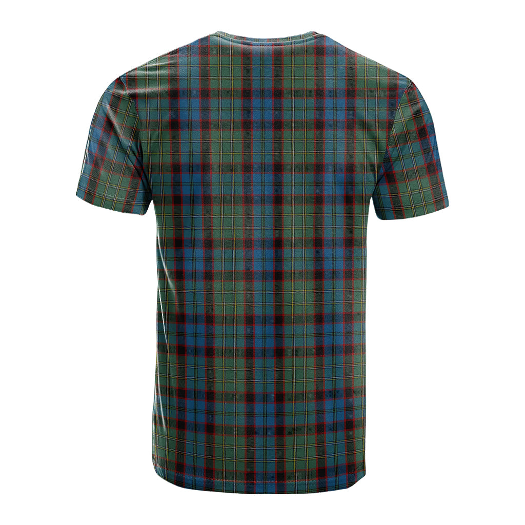 MacNicol Hunting Tartan T-Shirt with Family Crest - Tartan Vibes Clothing