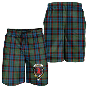 MacNicol Hunting Tartan Mens Shorts with Family Crest