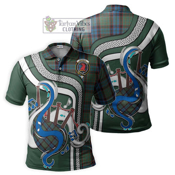 MacNicol Hunting Tartan Polo Shirt with Epic Bagpipe Style