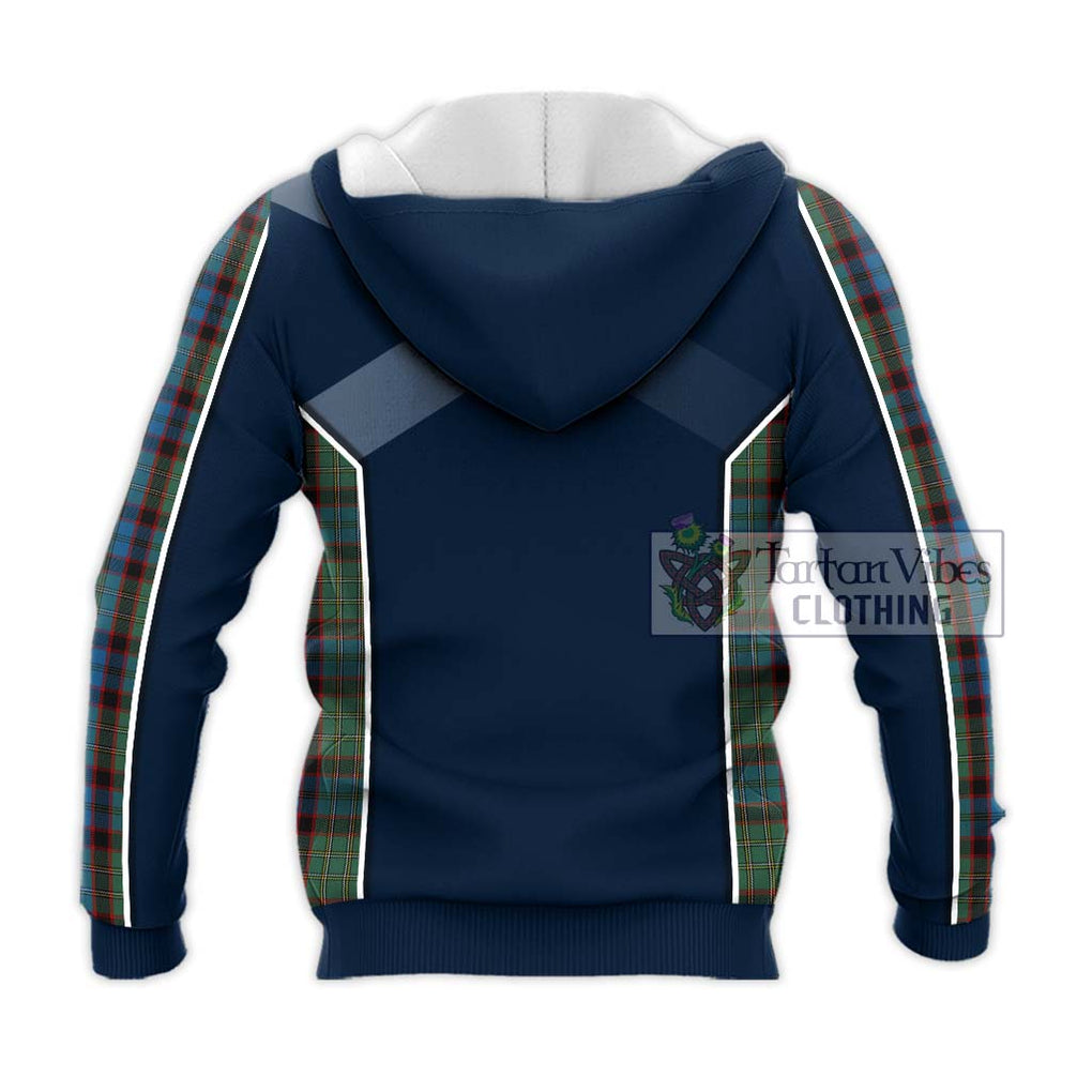 MacNicol Hunting Tartan Knitted Hoodie with Family Crest and Lion Rampant Vibes Sport Style - Tartan Vibes Clothing