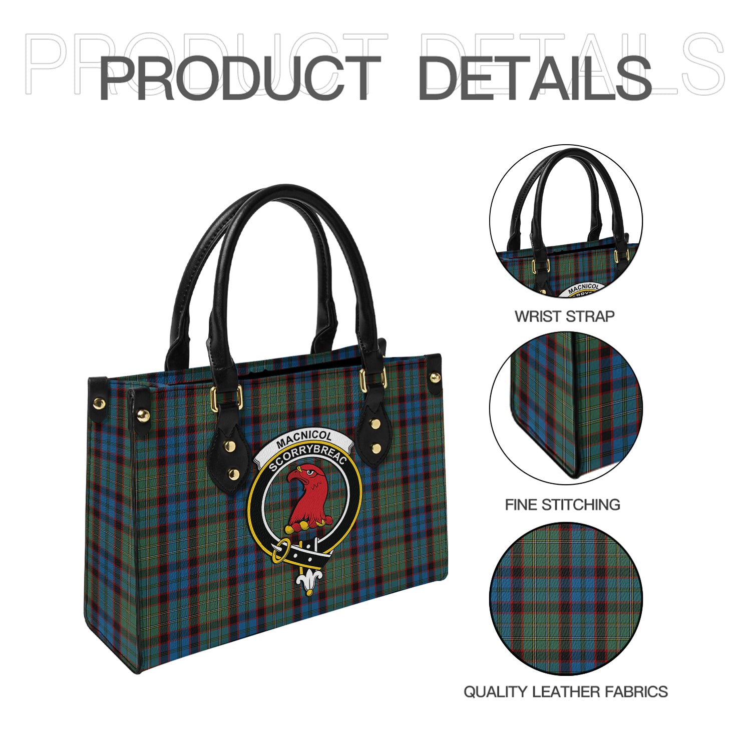 macnicol-hunting-tartan-leather-bag-with-family-crest