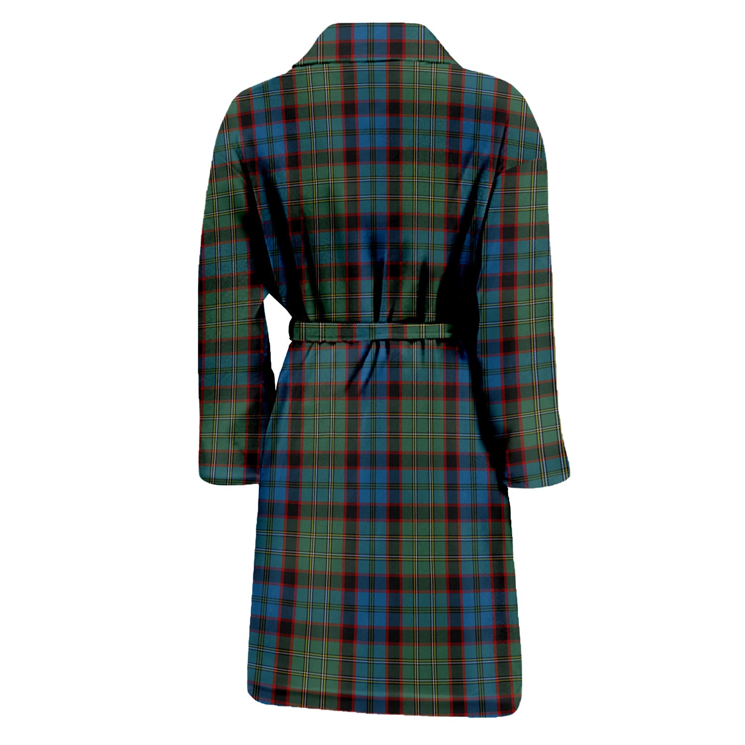 MacNicol Hunting Tartan Bathrobe with Family Crest - Tartan Vibes Clothing