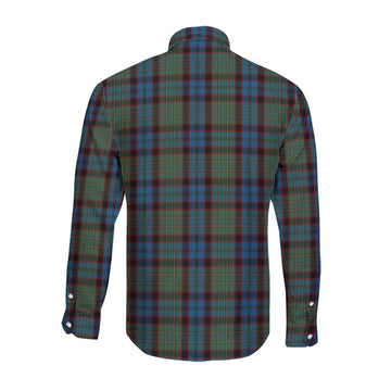 MacNicol Hunting Tartan Long Sleeve Button Up Shirt with Family Crest
