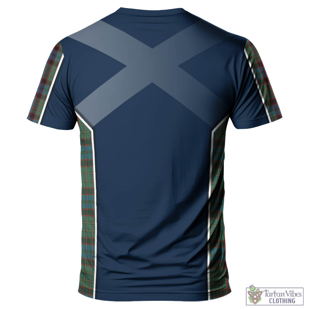 Tartan Vibes Clothing MacNicol Hunting Tartan T-Shirt with Family Crest and Lion Rampant Vibes Sport Style