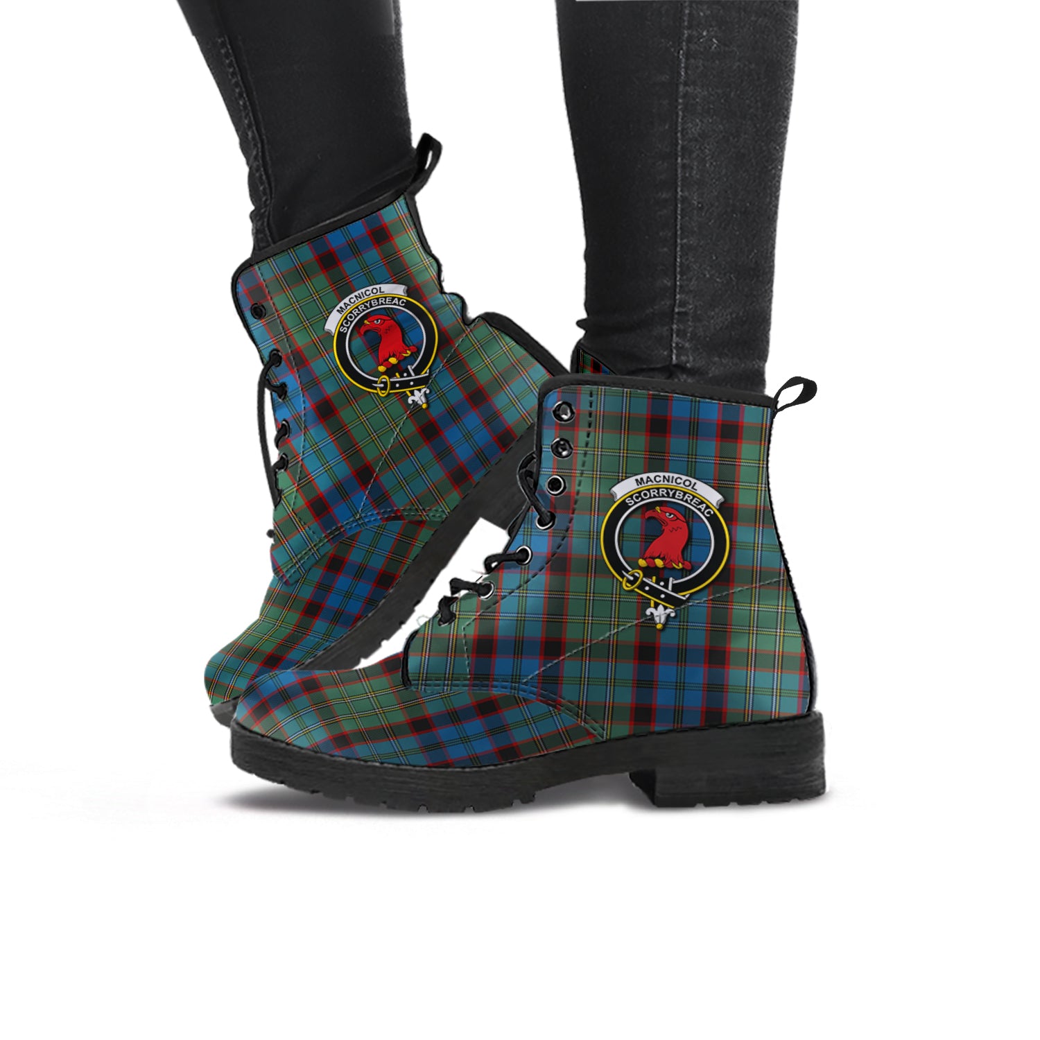 macnicol-hunting-tartan-leather-boots-with-family-crest